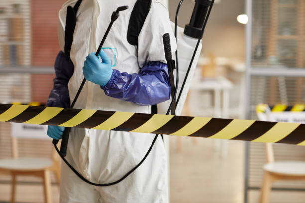 Professional Biohazard Cleanup technician working in Indiantown, FL